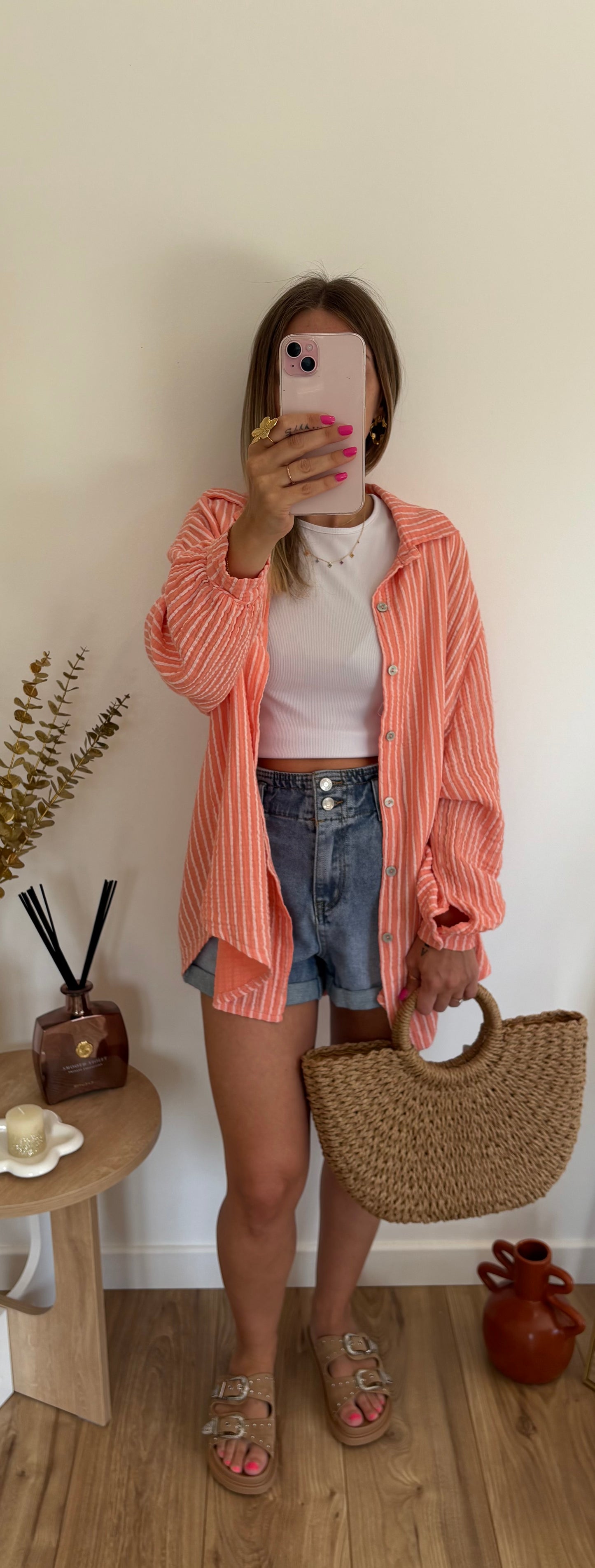 Chemisier corail